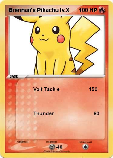 Pokemon Brennan's Pikachu lv.X