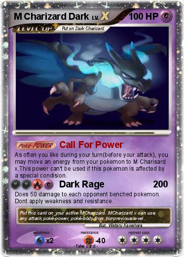 Pokemon M Charizard Dark