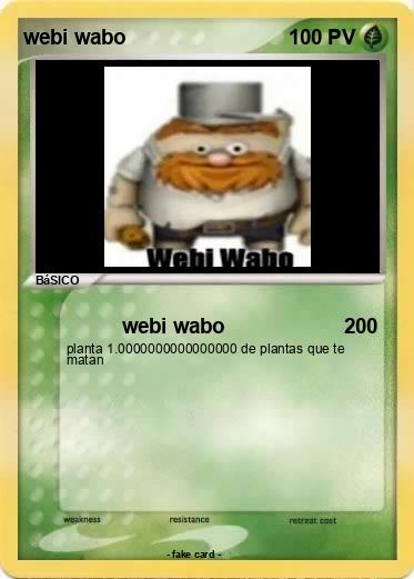 Pokemon webi wabo