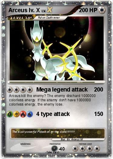 Pokemon Arceus lv. X