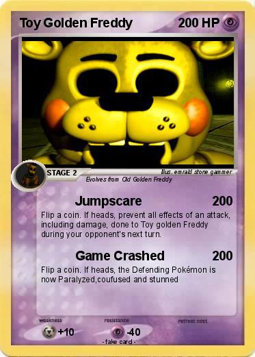 Pokemon Toy Golden Freddy