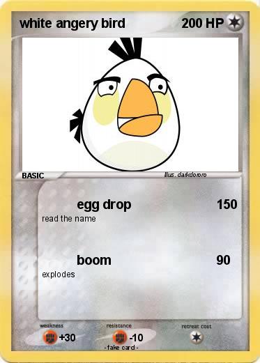 Pokemon white angery bird