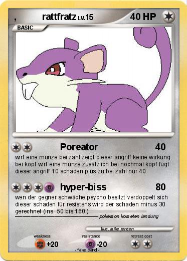 Pokemon ,          rattfratz
