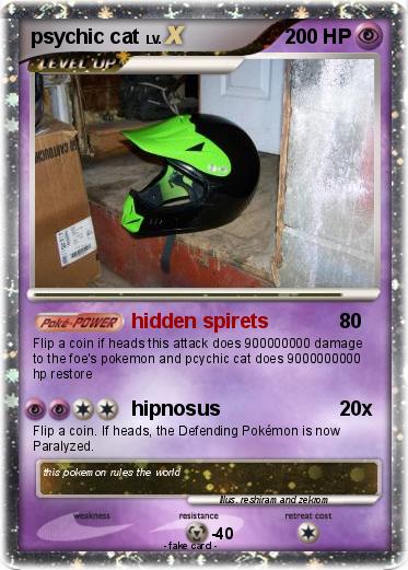 Pokemon psychic cat