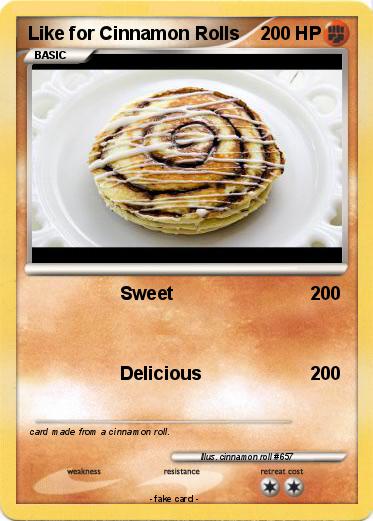 Pokemon Like for Cinnamon Rolls
