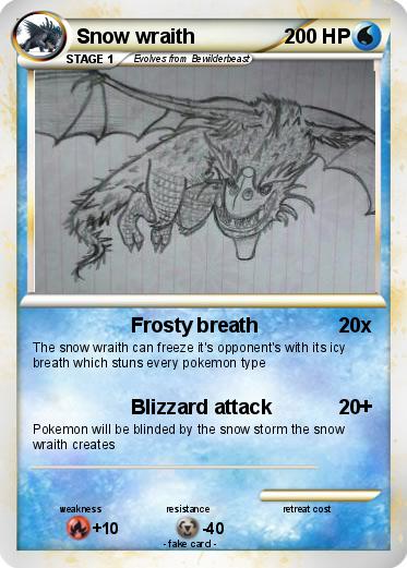 Pokemon Snow wraith