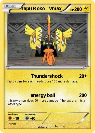 Pokemon Tapu Koko   Vmax
