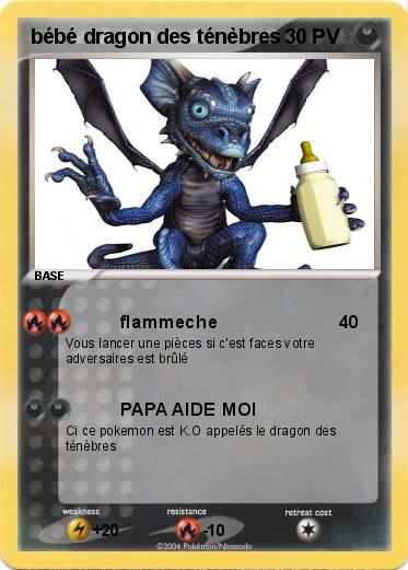 Pokemon bébé dragon des ténèbres 