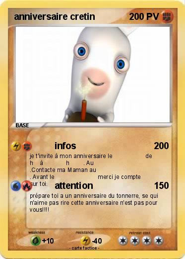 Pokemon anniversaire cretin