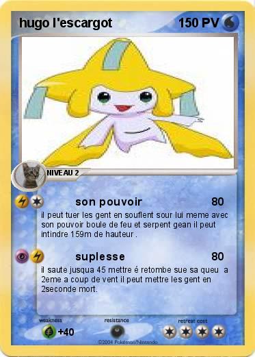 Pokemon hugo l'escargot
