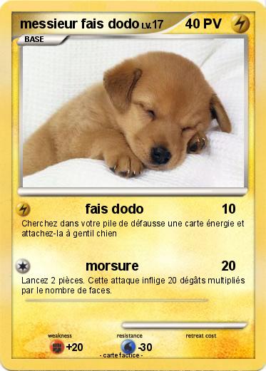 Pokemon messieur fais dodo