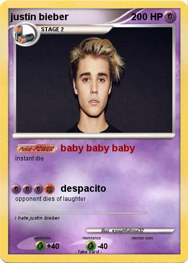 Pokemon justin bieber