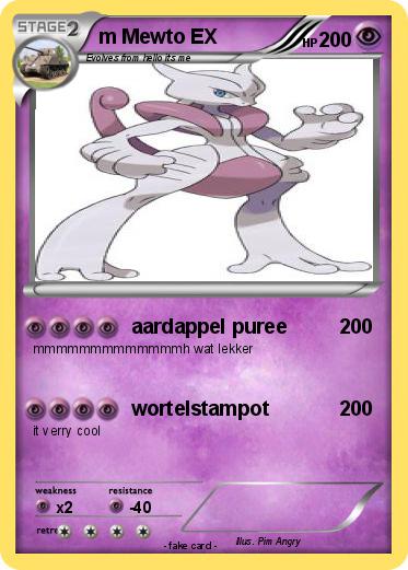 Pokemon m Mewto EX