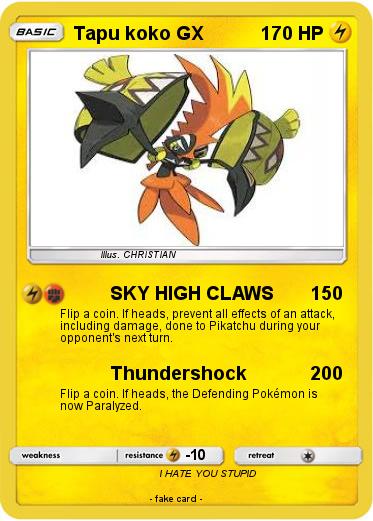 Pokemon Tapu koko GX