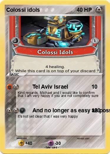 Pokemon Colossi idols