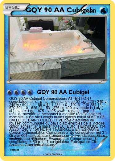 Pokemon GQY 90 AA Cubigel