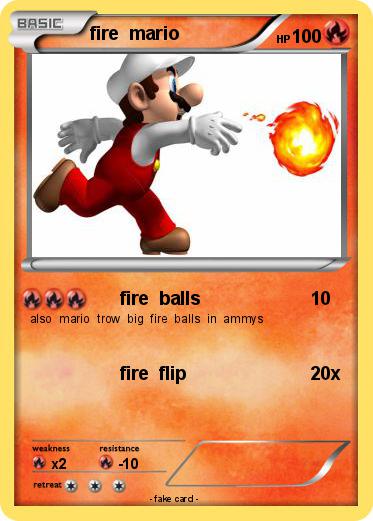 Pokemon fire  mario