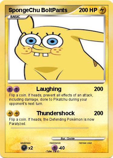 Pokemon SpongeChu BoltPants