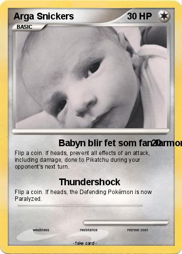 Pokemon Arga Snickers