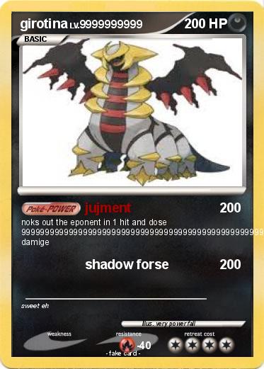 Pokemon girotina