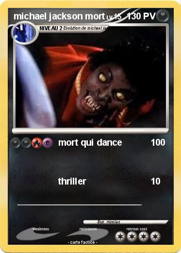 Pokemon michael jackson mort