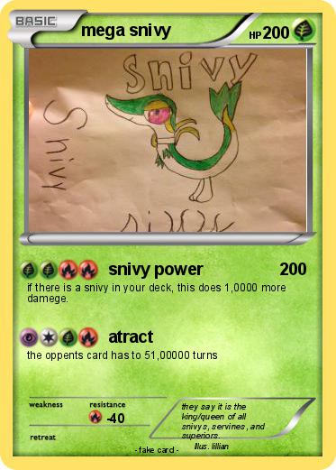 Pokemon mega snivy