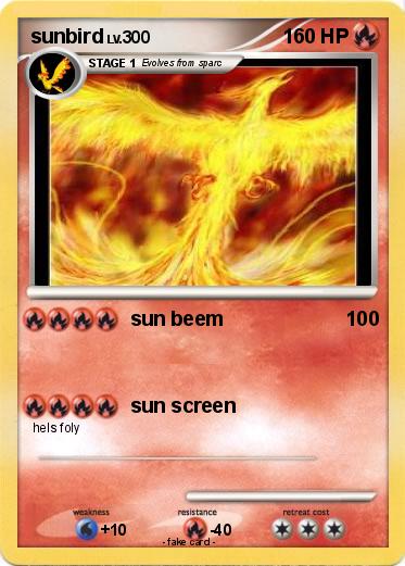 Pokemon sunbird