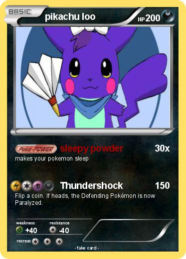 Pokemon pikachu loo
