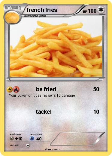 Pokemon french fries