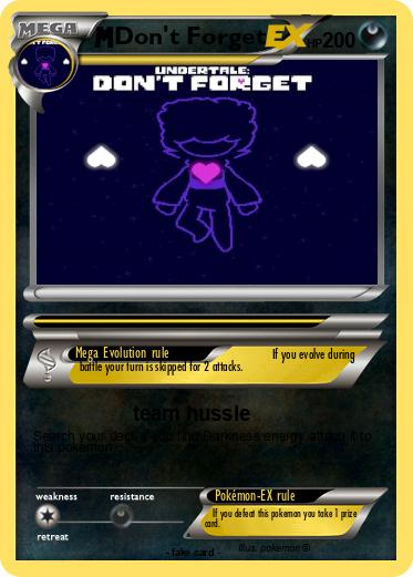 Pokemon Don't Forget