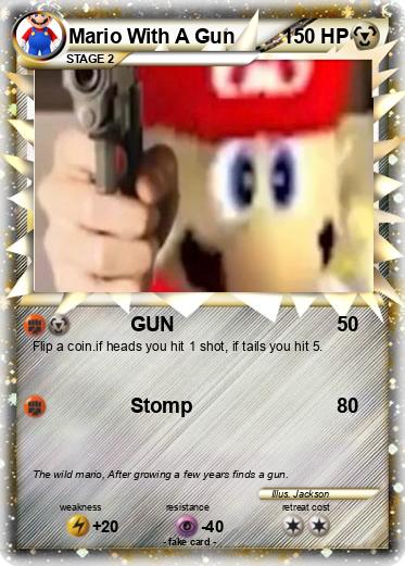 Pokemon Mario With A Gun