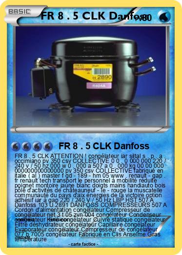 Pokemon FR 8 . 5 CLK Danfoss