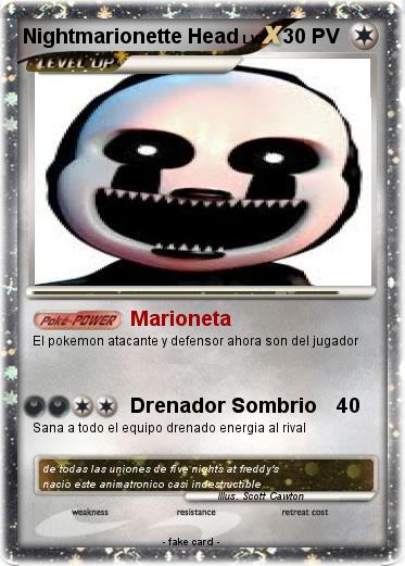 Pokemon Nightmarionette Head