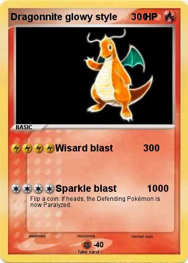 Pokemon Dragonnite glowy style          0
