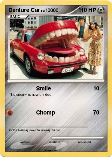 Pokemon Denture Car