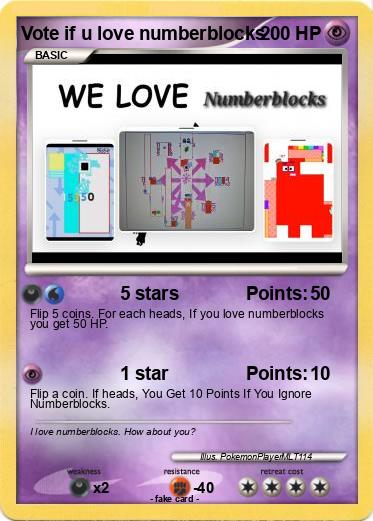 Pokemon Vote if u love numberblocks