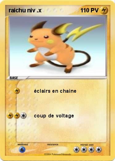 Pokemon raichu niv .x