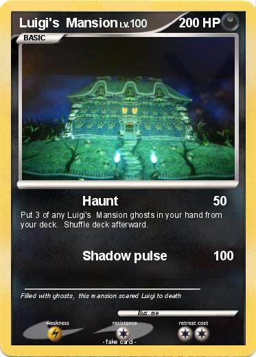 Pokemon Luigi's  Mansion