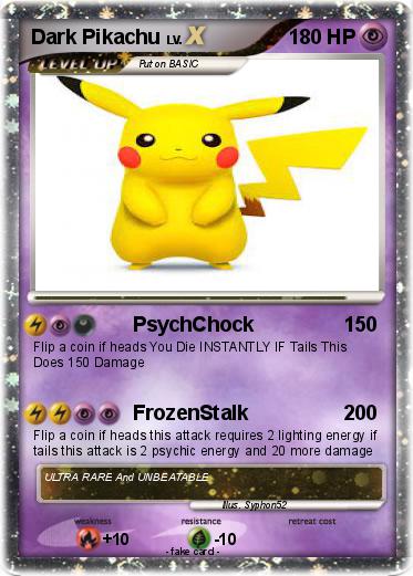 Pokemon Dark Pikachu