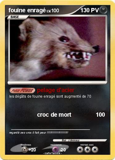 Pokemon fouine enragé