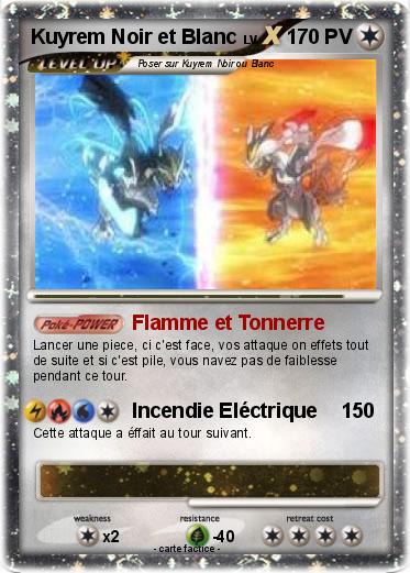 Pokemon Kuyrem Noir et Blanc