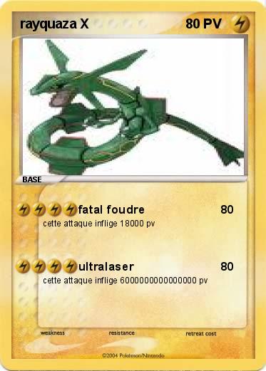 Pokemon rayquaza X