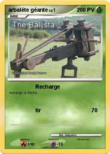 Pokemon arbaléte géante