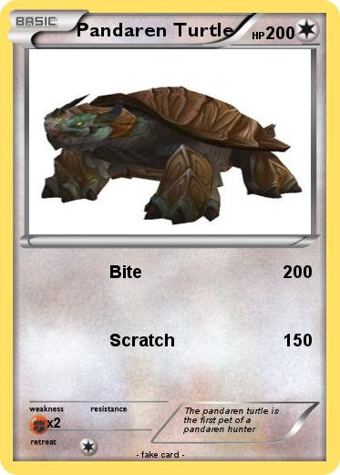 Pokemon Pandaren Turtle