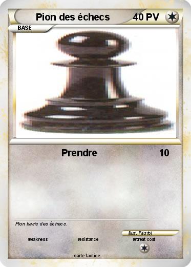 Pokemon Pion des échecs