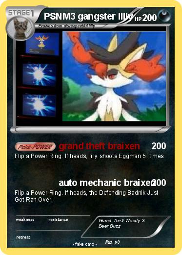 Pokemon PSNM3 gangster lilly