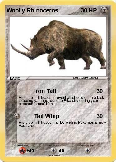 Pokemon Woolly Rhinoceros