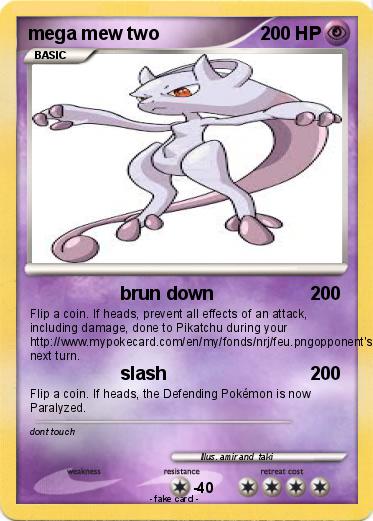 Pokemon mega mew two