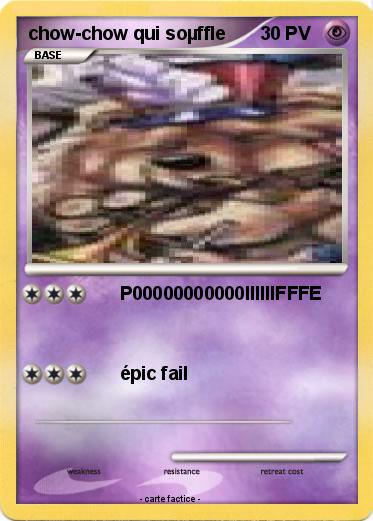 Pokemon chow-chow qui soµffle
