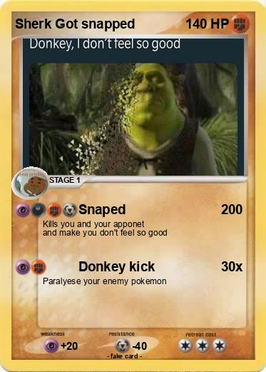 Pokemon Sherk Got snapped